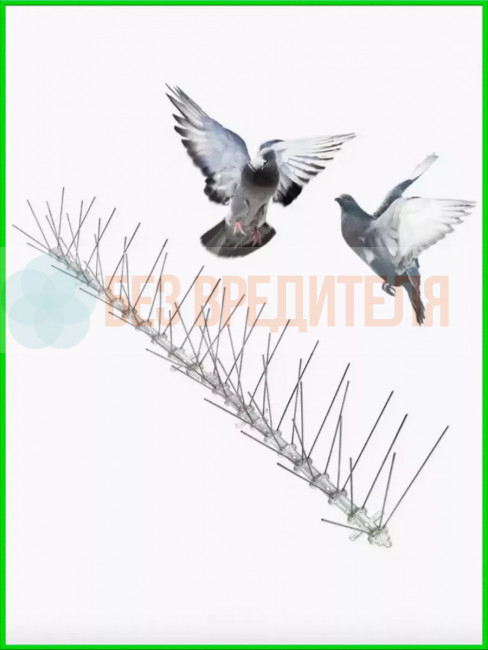 Антиприсадные шипы от птиц Jinshi (комплект 3 метра, 6 секций)