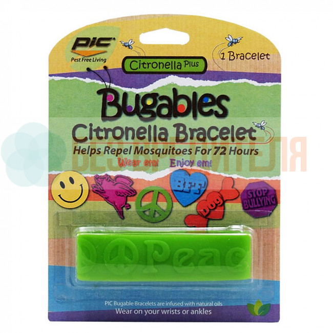 Браслет-репеллент от комаров Citronella